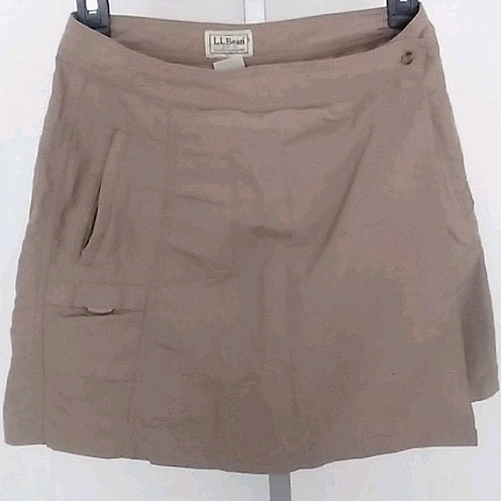 skort L.L. Bean wrap front Nylon